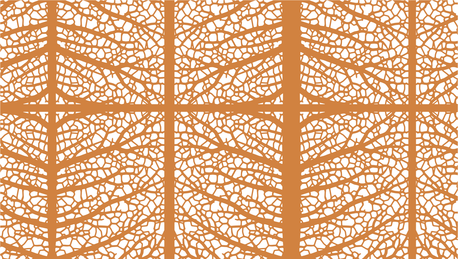 Parasoleil™ Arboreal I© pattern displayed with a ochre color overlay