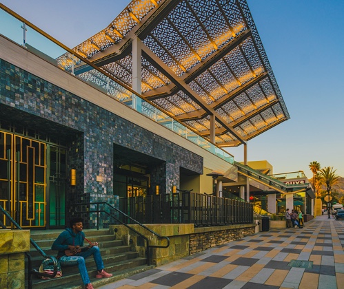 A Parasoleil Shade System in the Burbank Town Center