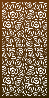 Parasoleil™ Fleurs Rose© pattern displayed as a rendered panel